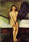 Edvard Munch Canvas Paintings - Puberty